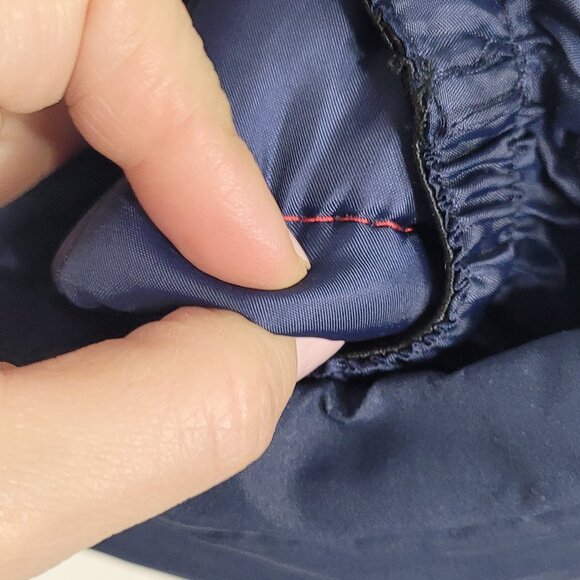 Gusti Kids Blue Zip-Up Hooded Adjustable Winter Jacket Set Black Snow Pants 18M - Picture 5 of 16